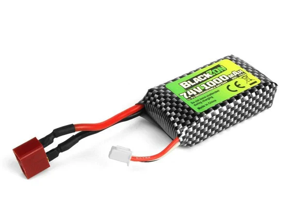 BlackZon - Turbo Slyder Battery Pack (LiPo 7.4V, 1000mAh), w/T-Plug BZN540223