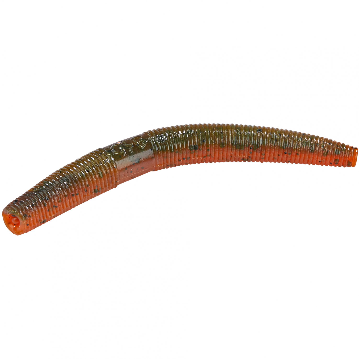 Shirasu Ned Rig Sausage (Green Pumpkin Amber Red)