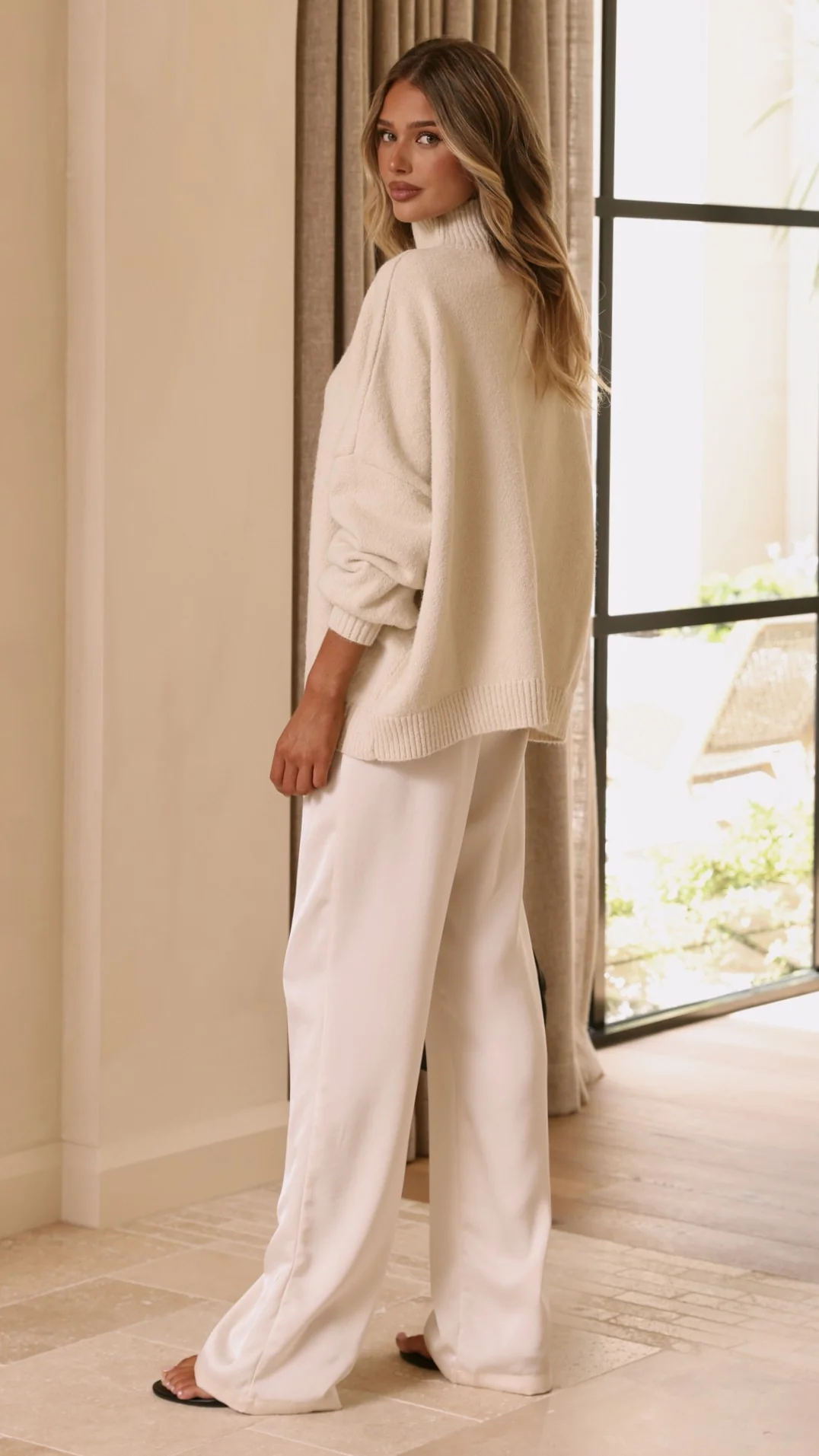 Harita Knitted Sweater - Cream