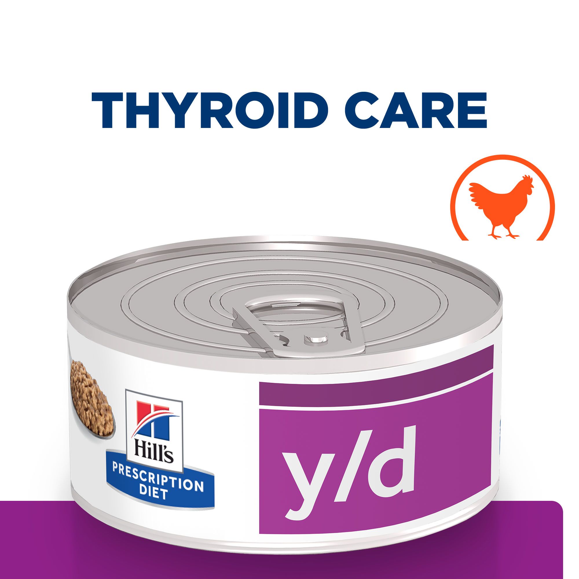 Hill's y/d Thyroid Care - Feline - 24 x 156g Tins
