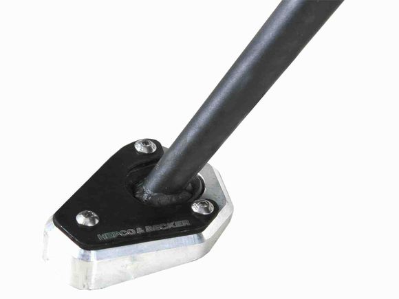 Hepco & Becker side stand extension - black/silverRef: Hbe02558A / 42112539 00 91