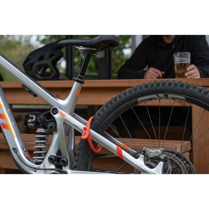 Hiplok Z-Lok Combo V2 45 cm Armored Tie Lock with Combination Lock - orange