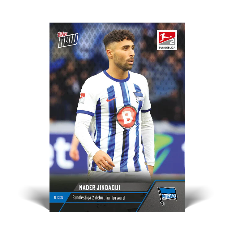 Topps UK - Nader Jindaoui - Bundesliga 2 debut for forward - Bundesliga TOPPS NOW® Card #89