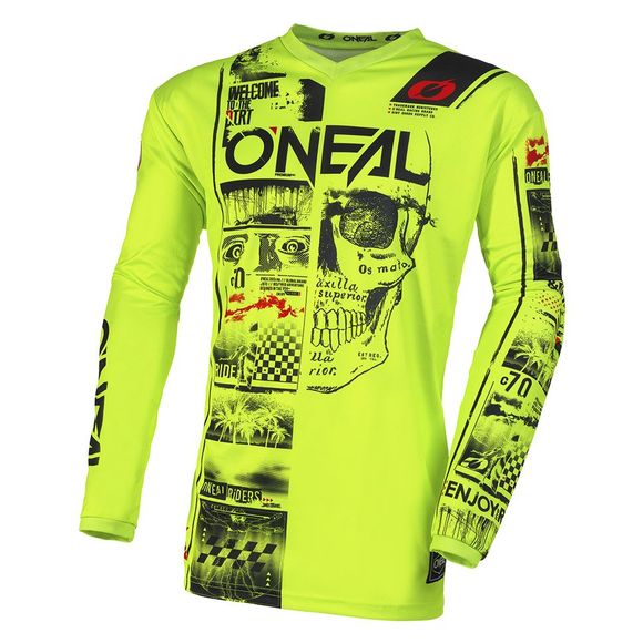 Maillot cross O'Neal ELEMENT YOUTH - ATTACK V23 - Jaune / NoirRef : OL1904