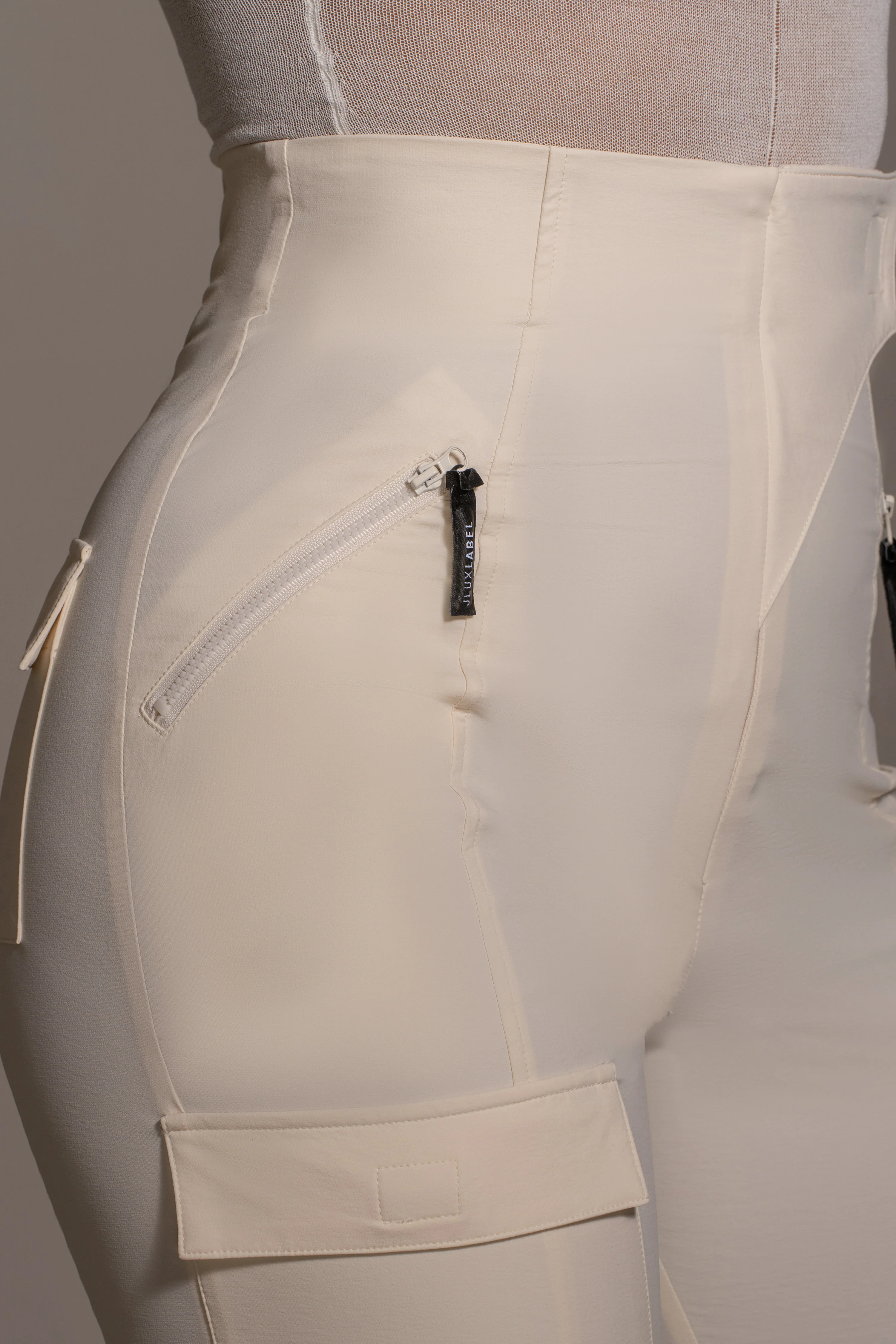 Buttercream Nyah Nylon Utility Pants