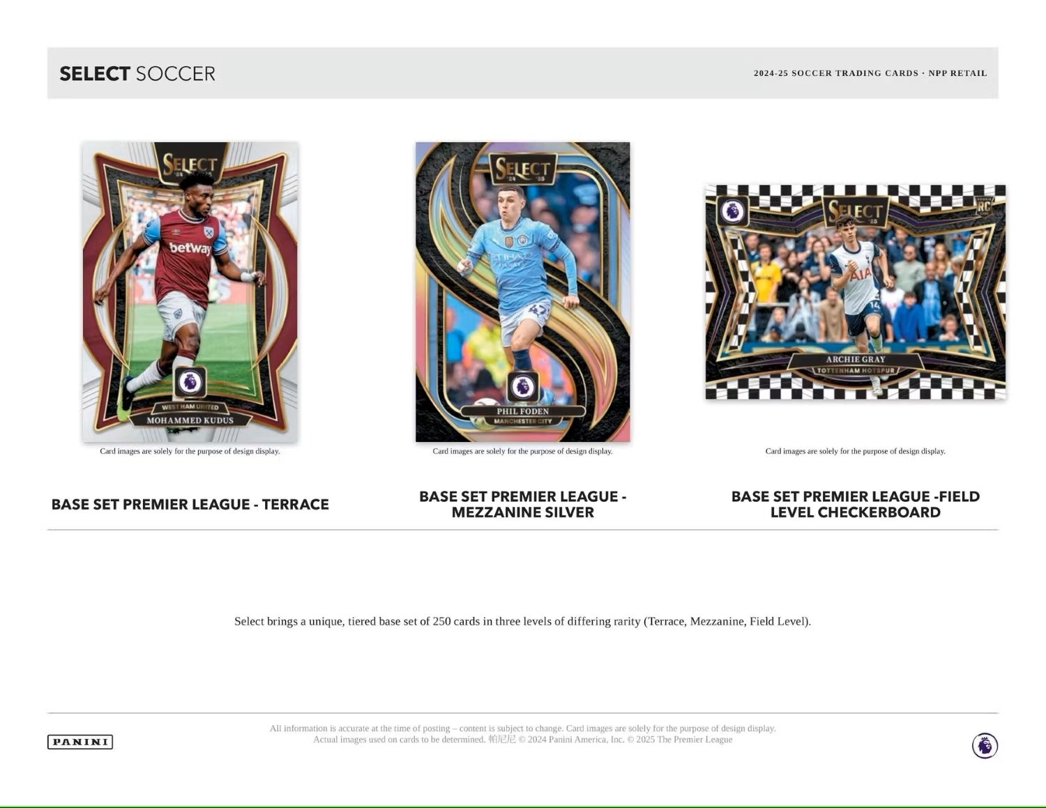 2024/25 Panini Select Premier League Football Mega Box