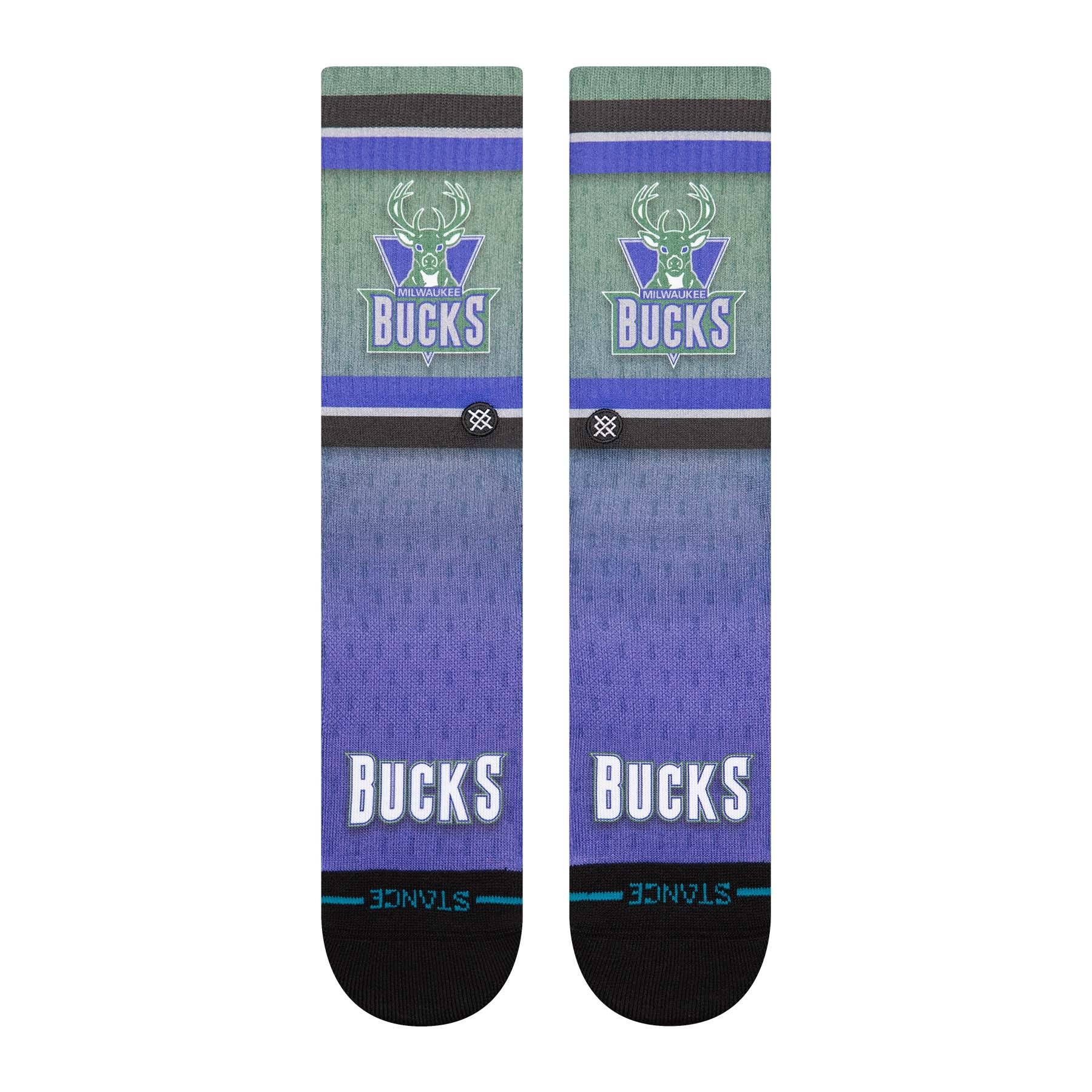 Milwaukee Bucks Hardwood Classics NBA Crew Socks