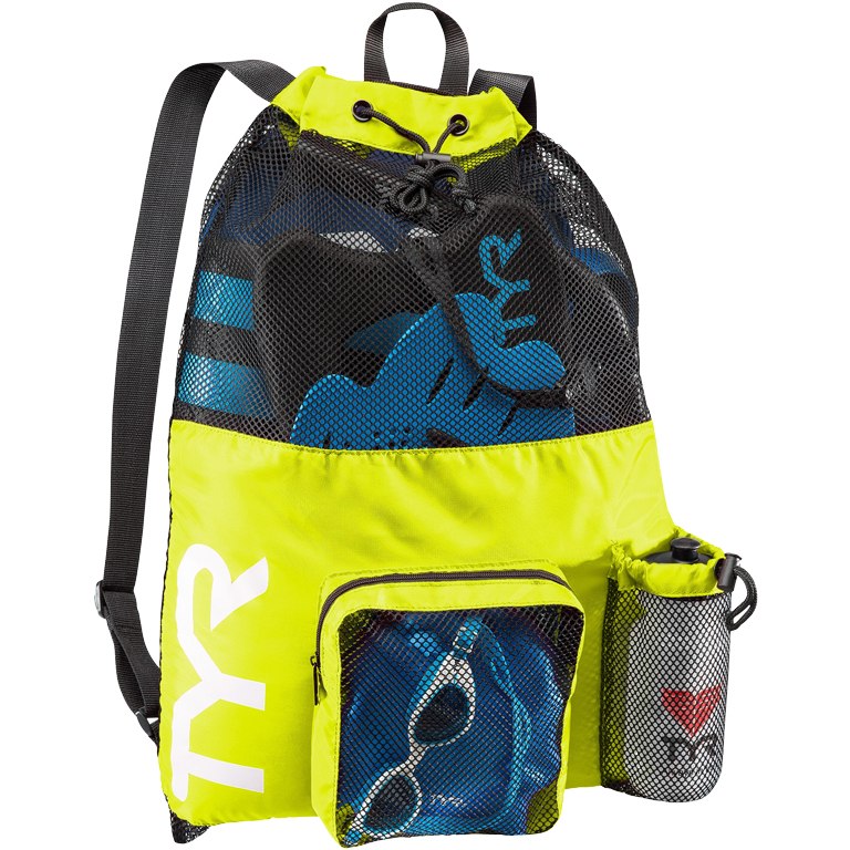 TYR Big Mesh Mummy 40L Backpack - fluo yellow