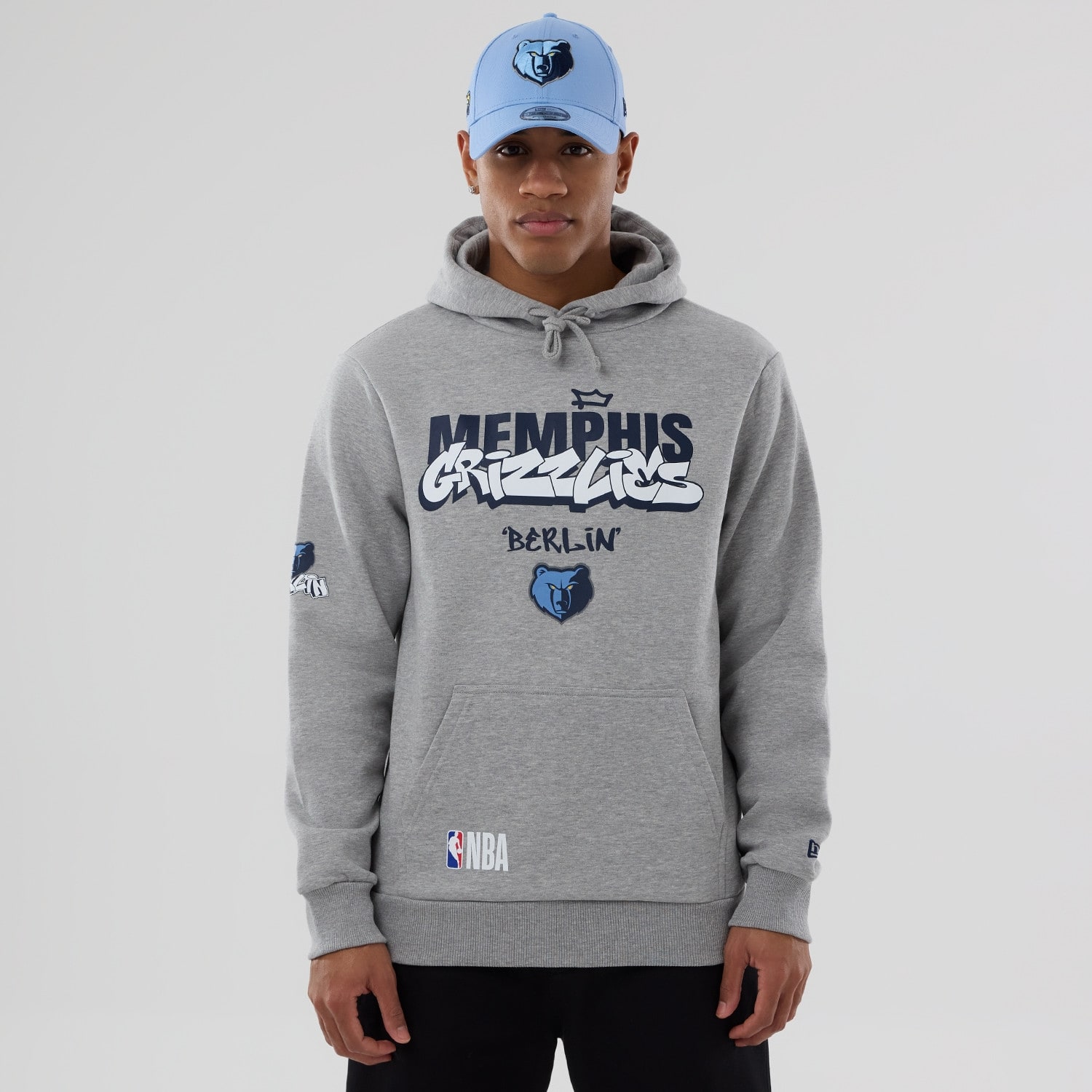 Memphis Grizzlies 2026 NBA Berlin Game Hoodie Gray