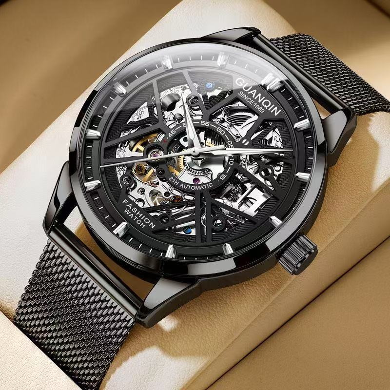 Rareststore Uranus Red Steel Silver Magnetic Orbital Watch – Futuristic Statement Timepiece