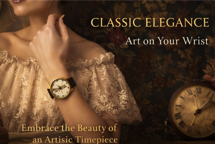 Classic elegance fashion watch poster