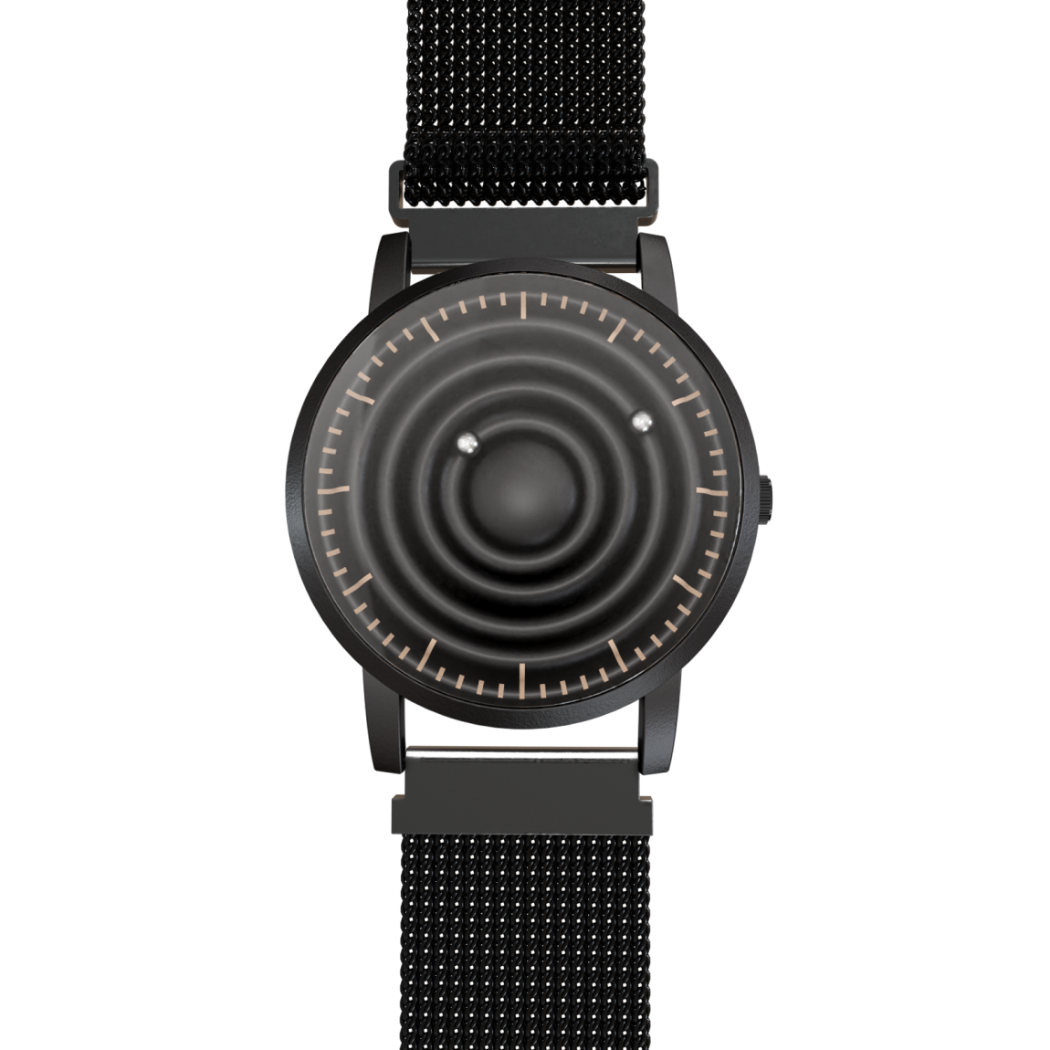 Wave Black mesh magnetic black