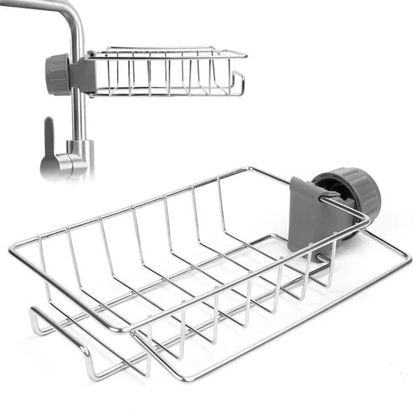 👩🍳Stainless Steel Faucet Rack-A Perfect Storage Accessory for Your Kitchen
