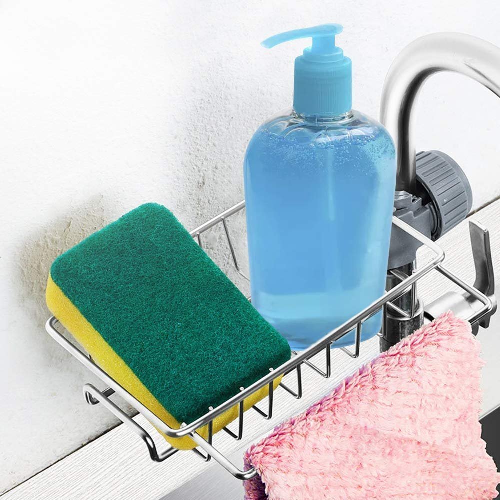 👩🍳Stainless Steel Faucet Rack-A Perfect Storage Accessory for Your Kitchen