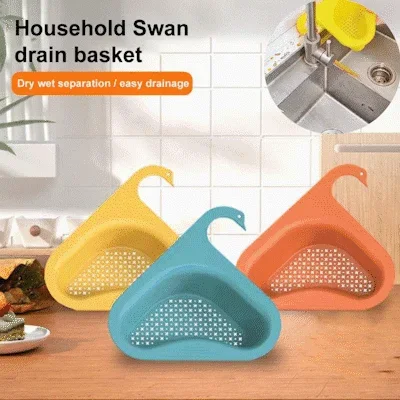 🔥 Save 49% 0FF - Kitchen Sink Drain Basket Swan Drain Rack,Buy 2 Free Shipping
