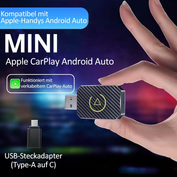 š„Letzte Tagesaktion - 49 % Rabattš„Mini Wireless CarPlay-Adapter für Apple und Android(Kostenloser Versand)