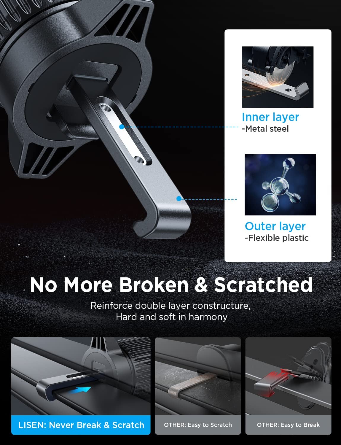 (🌲Early Christmas Sale- SAVE 48% OFF)2023 NEW Air Vent Car Phone Mount Holder
