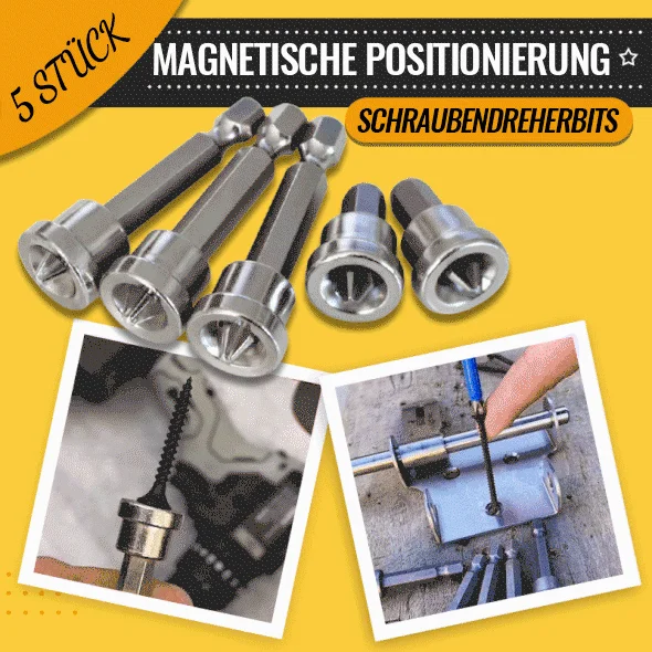 ✨Weihnachtsverkauf✨ 5Stück Magnetische Positionierung Schraubendreher Bits