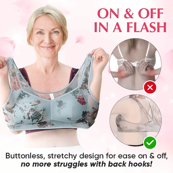 🎁Last Day 49% Off - Ice Silk Lace Cooling Comfort Bra | Light as a feather