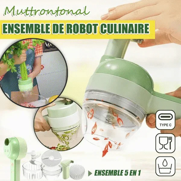 🔥Dernier jour de promotion - 49 % de réduction🔥Robot culinaire sans fil multifonctionnel
