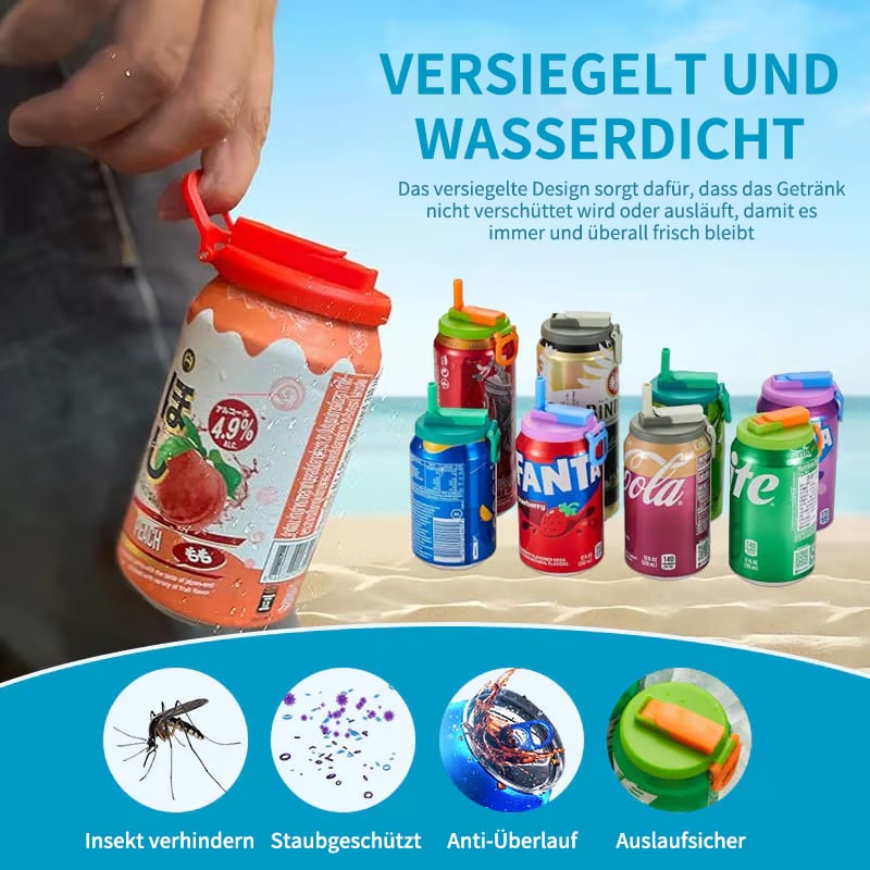 🎄Weihnachtsverkauf 49% RABATT 💞 Strohhalm Soda-Dosenverschluss(2 KAUFEN, 1 GRATIS)