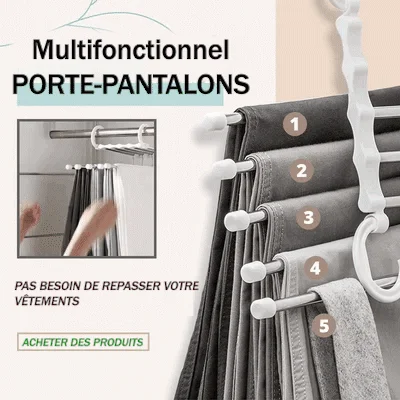 Promotion du Nouvel An -49% de réduction❤️Cintre multi-pantalons peu encombrant