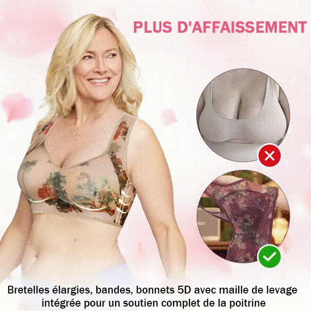 🎁Dernier jour 49% de réduction😍Soutien-gorge confort rafraîchissant en dentelle de soie glacée
