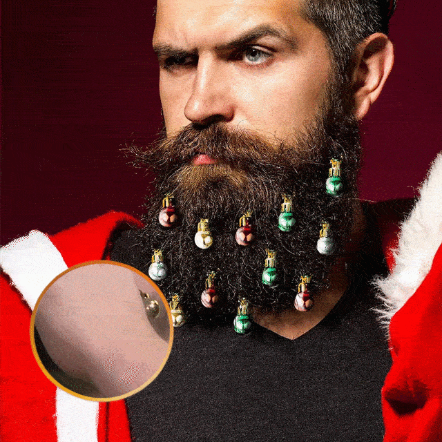 (🎅XMAS SALE - 49% OFF) Colorful beard ornaments hanging🎄The perfect gift for your husband🎄