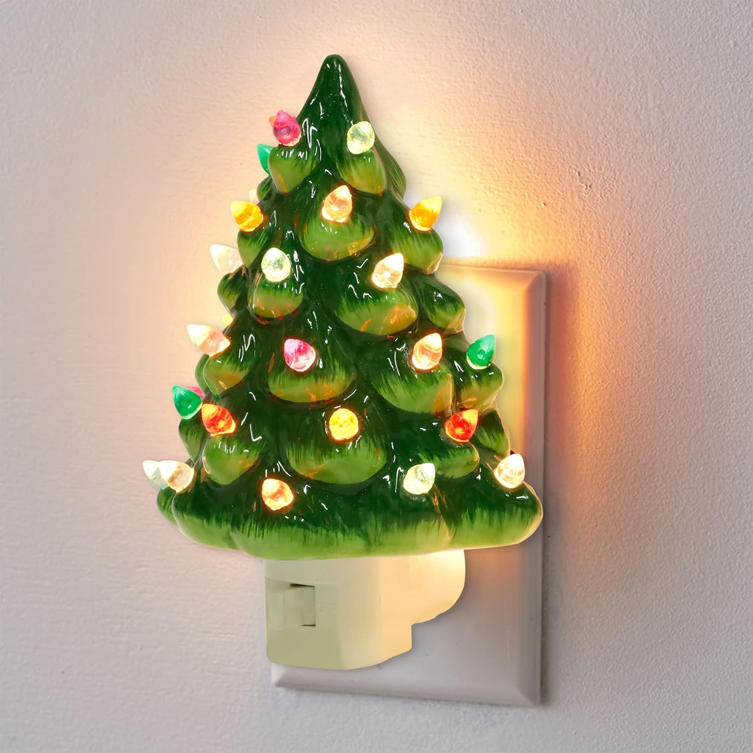 🔥Weihnachts-Vorverkauf – 49 % RABATT🎄Weihnachtskeramisches Baum-Nachtlicht