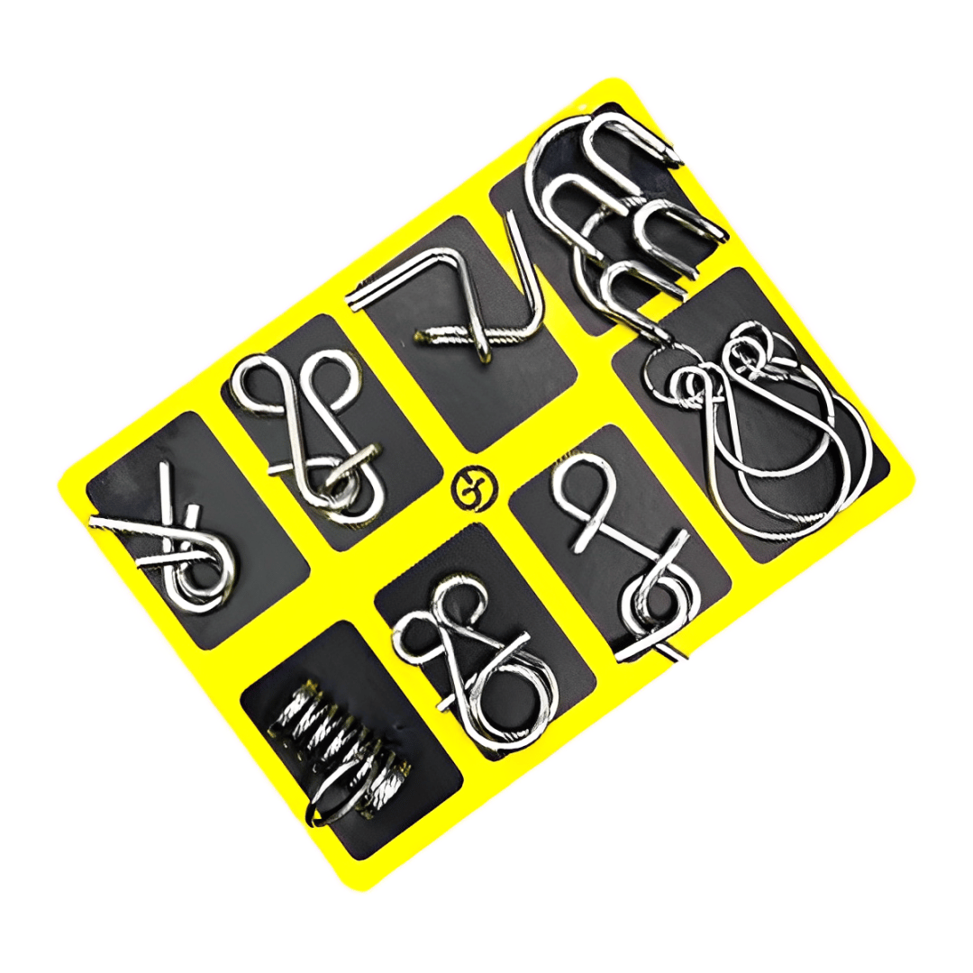 š„Letzter Tag der Aktion 49 % Rabatt - Metall-Puzzle-Ring, bildende Denkspiele, IQ-Spielzeuge, metallische Denksportaufgaben