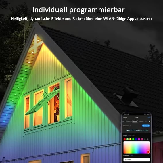 🎅 Frühzeitig Weihnachten 49% Rabatt🌈Intelligentes Regenbogen-LED-Außenlicht🎁