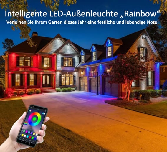 🎅 Frühzeitig Weihnachten 49% Rabatt🌈Intelligentes Regenbogen-LED-Außenlicht🎁