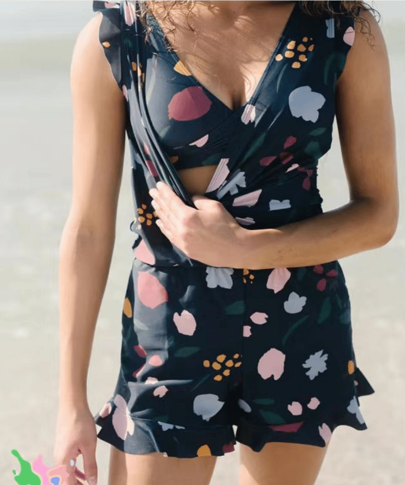 😍Letzter Tag Aktion 49% RABATT😍Eingebauter BH für Badestrampler👗Abnehmbare BH-Körbchen