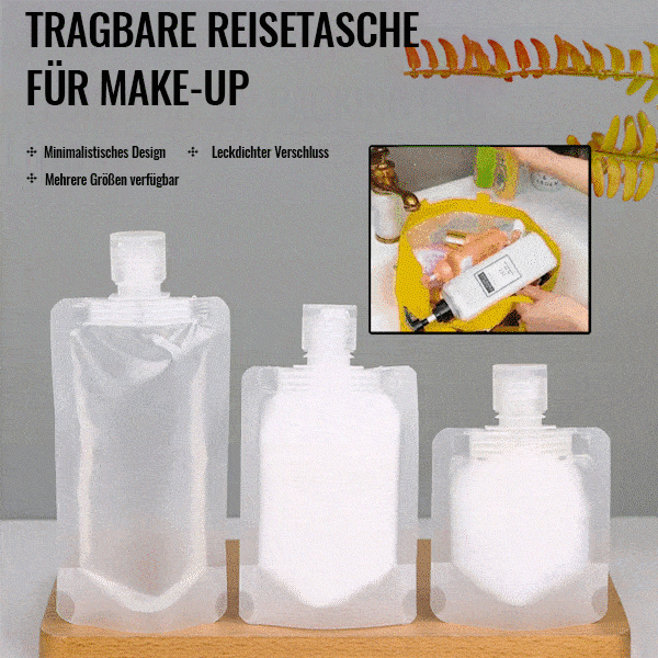 (🌷Sommerschlussverkauf ) Tragbare Reiseflüssigkeit Make-up Verpackungstasche (10 Stück)