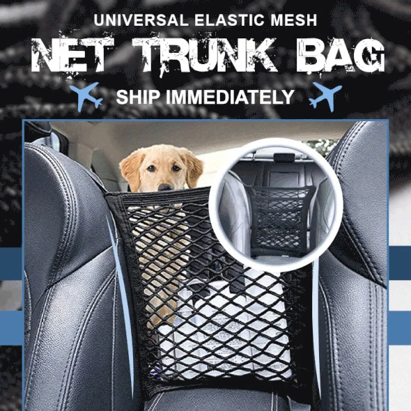 (🔥HOT SALE-49% OFF) Universal elastische Mesh-Netz-Tragetasche für den Kofferraum (drei Schichten)