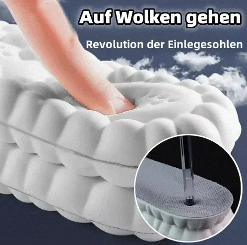 Kaufen Sie 2 und sparen Sie 30%🦶1 Paar 4D Cloud Technologie Sports Einlegesohlen für Männer und Frauen🦶