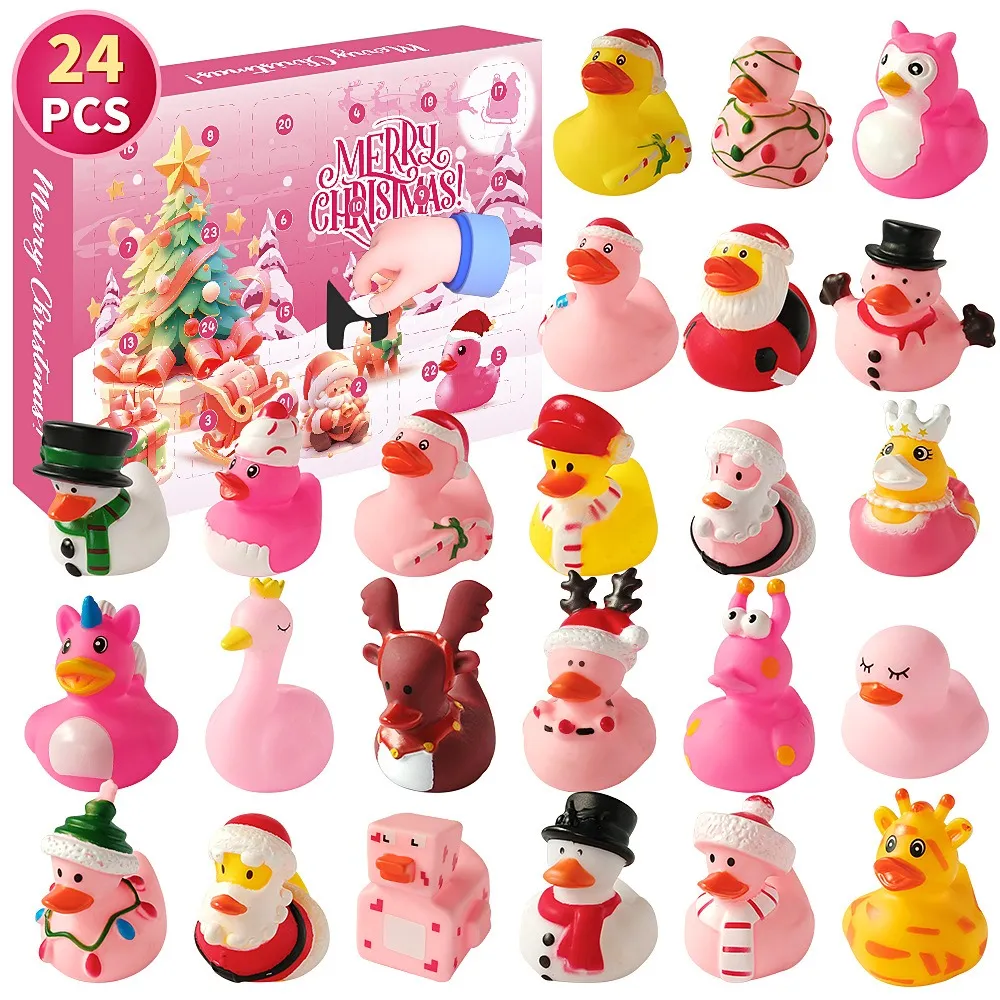 💥LAST DAY SALE 49% OFF💥24 Pcs Countdown Christmas Rubber Ducks Advent Calendar