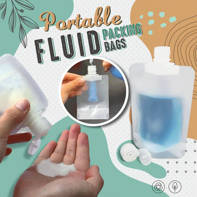 (🌷Summer SALE - 48% OFF) Portable Travel Fluid Makeup Packing Bag(10 Pcs)