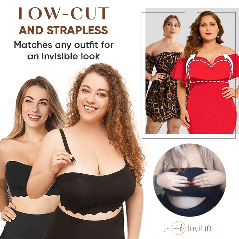 💖Summer Hot 49% off-Plus size Sexy Strapless Invisible Push Up Bra(Buy 3 Free Shipping)
