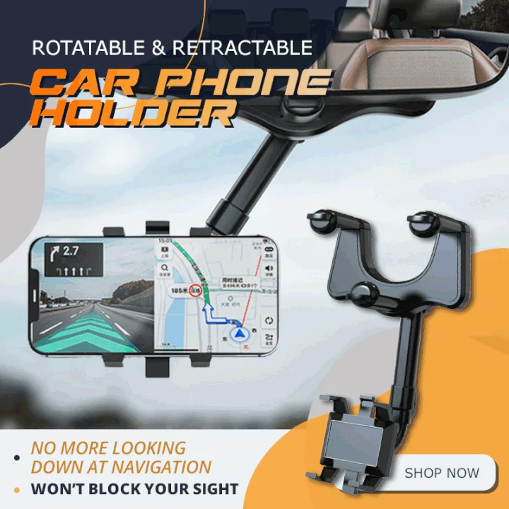 🔥Last Day Promotion - 49% OFF⏰🔥Rotatable and Retractable Car Phone Holder