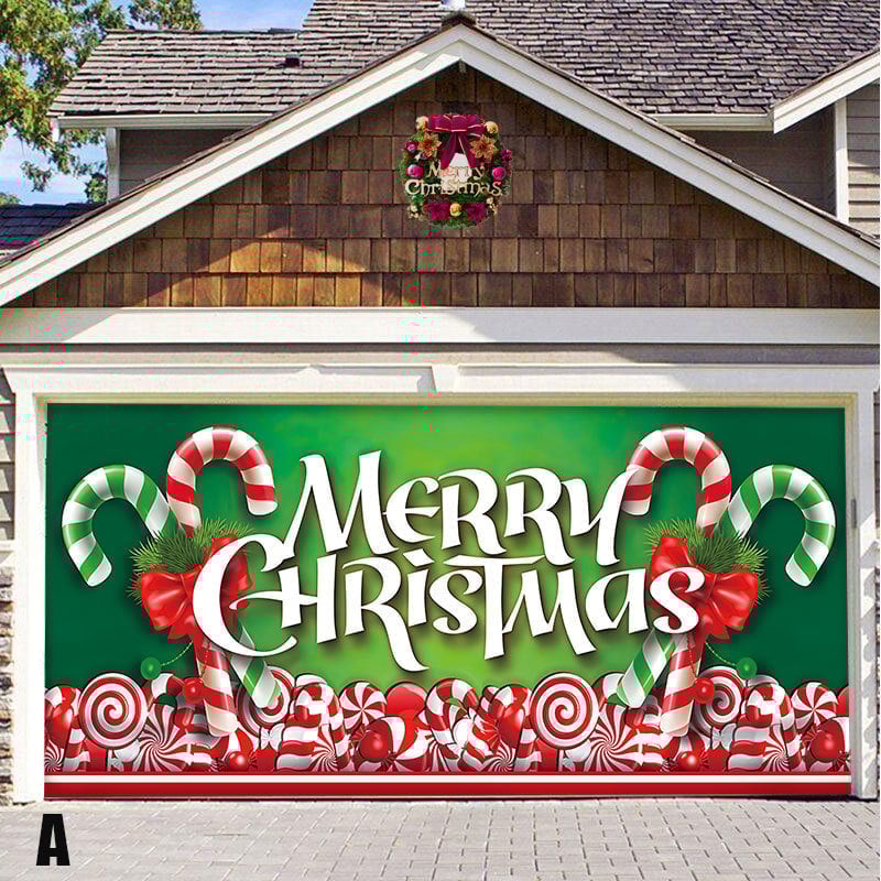 🎁EARLY CHRISTMAS SALE-48% OFF🎅Santa's Merry Christmas Garage Door Mural Ornament