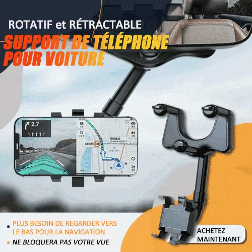 🔥Ventes chaudes - 49% de réduction🔥Support téléphone voiture rotatif et rétractable