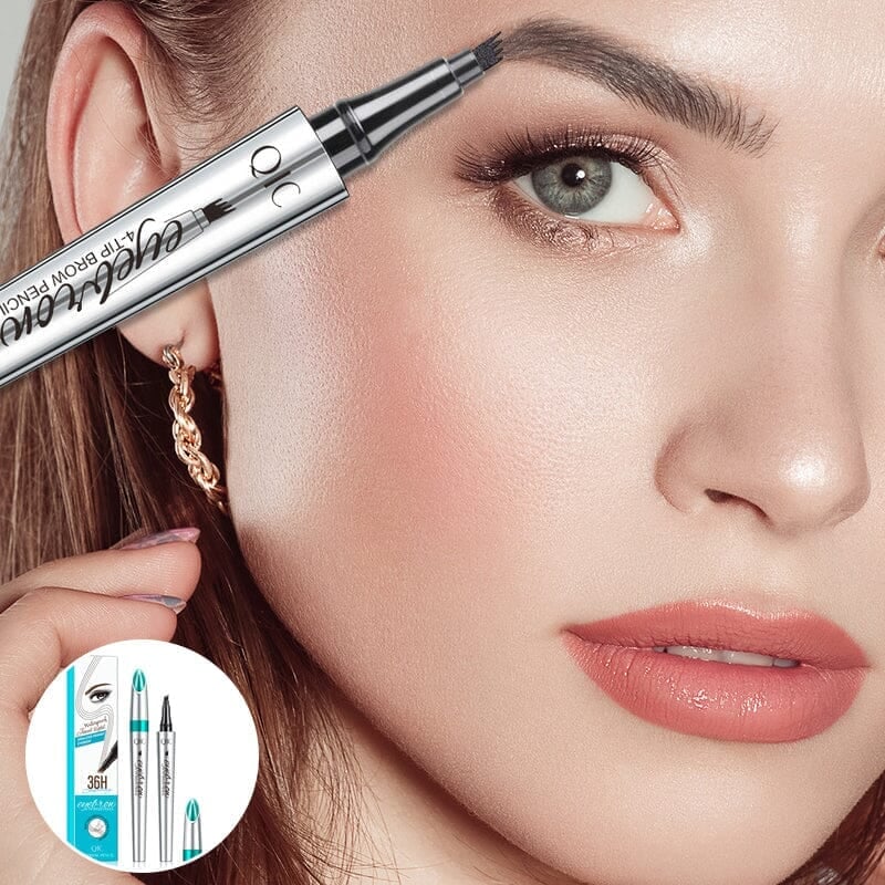 PAY 1 GET 2(🎉 2 PCS)🎉High Quality 3D Waterproof Microblading Eyebrow Pen 4 Fork Tip Tattoo Pencil