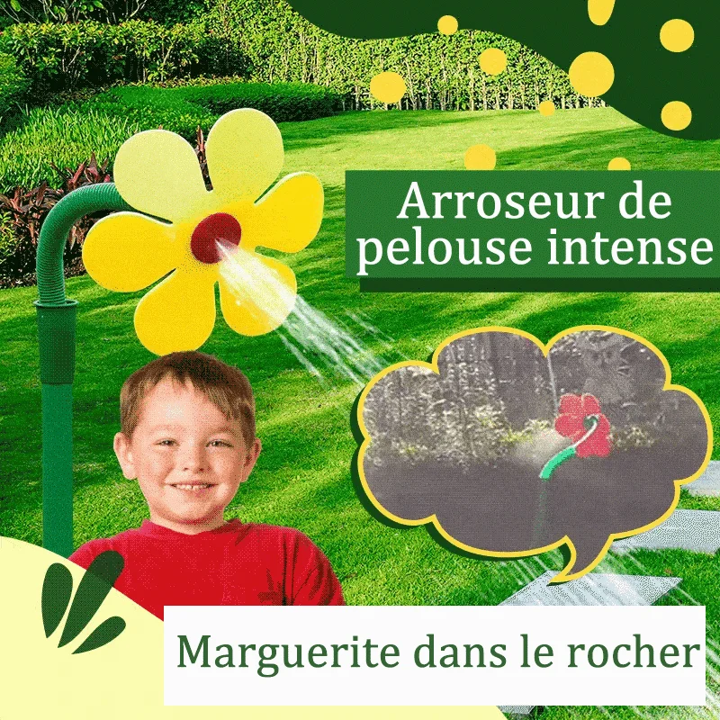 🌻Arroseur de fleurs fou | 😆L'arroseur de jardin Dancing SunFlower pour l'irrigation peut pivoter à 360°