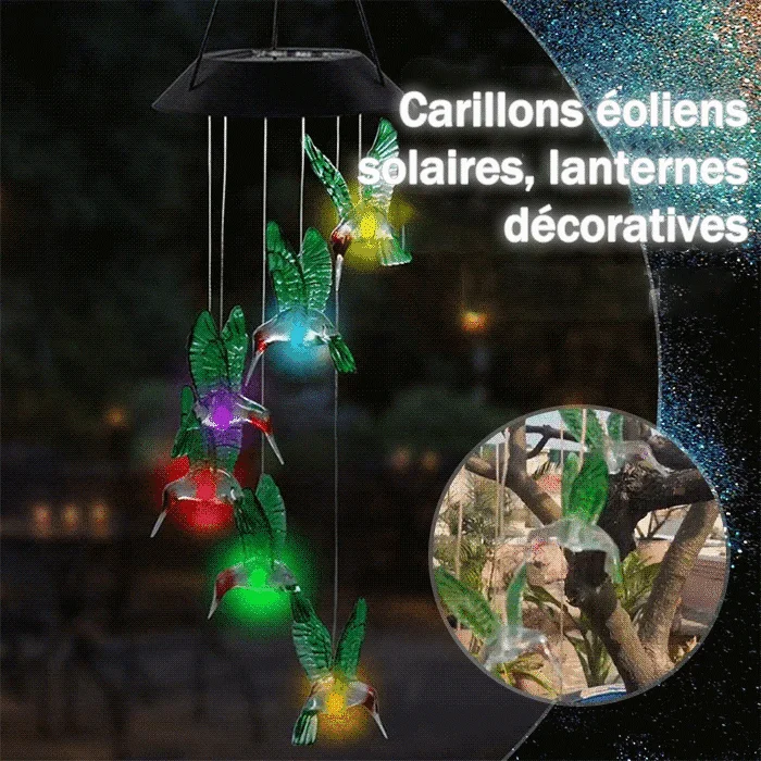 ✨Ventes chaudes - 49% de réduction💥Carillons éoliens solaires, lanternes décoratives