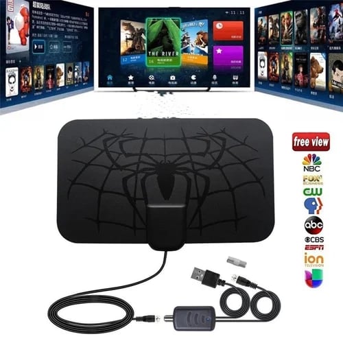 🔥Save 49% OFF - Spider Pattern New HDTV Cable Antenna 4K (5G chip, 🌎 can be used worldwide)