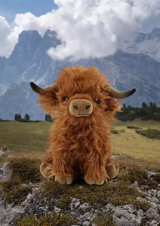 (🎁2023-Christmas Hot Sale🎁)🐂Eco-Friendly Scottish Highland Cow Soft Plush Toy