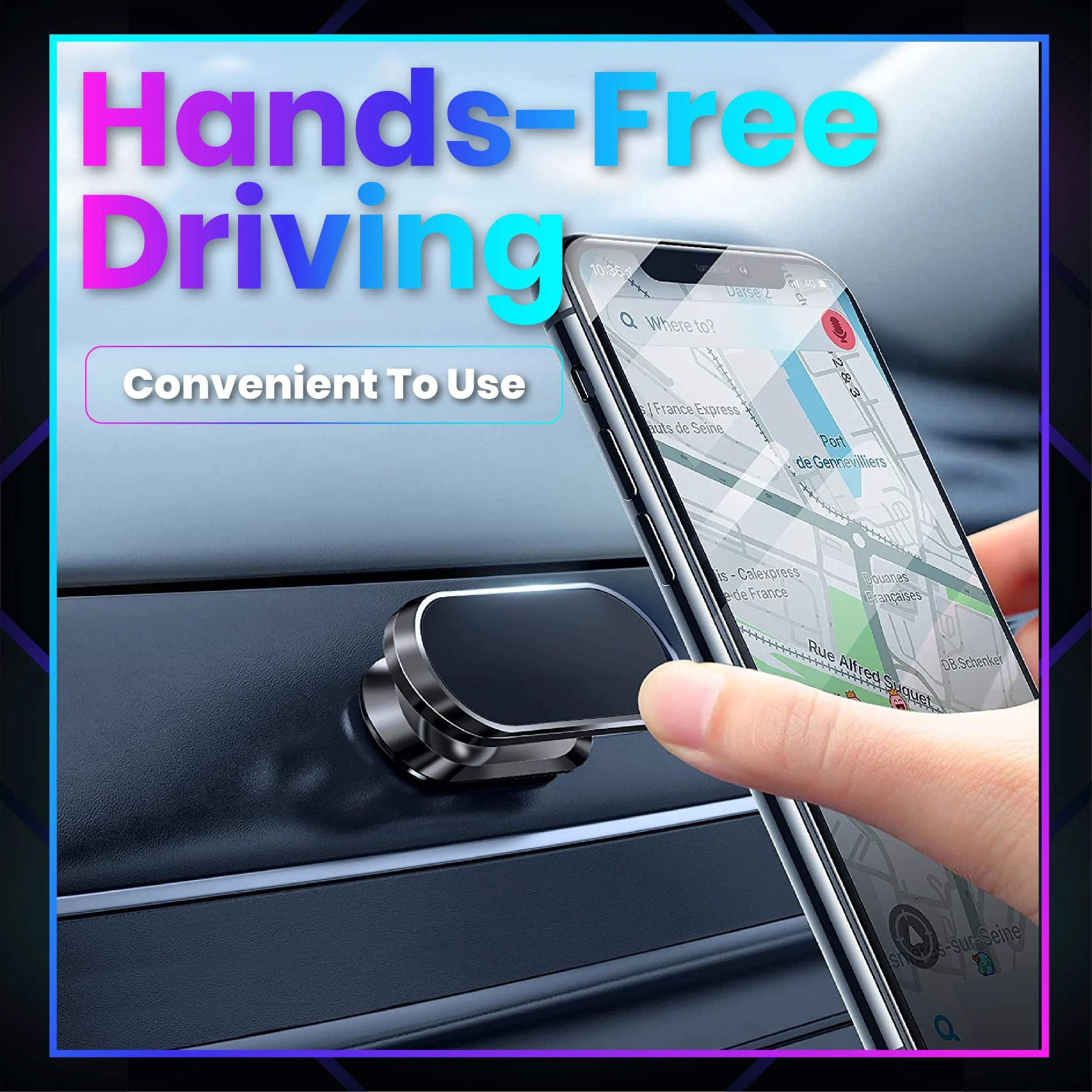 🔥Achetez 2 obtenez 1🔥-😍Support de téléphone de voiture flexible ultra magnétique