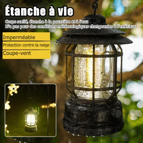 🔥Vente chaude 49% de réduction🔥Lampe de camping rétro portable(1 Pièce Livraison Gratuite)