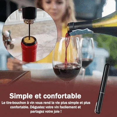 🔥Achetez 2 économisez 10%&Livraison gratuite🍾Tire-bouchon à vin à pression d'air